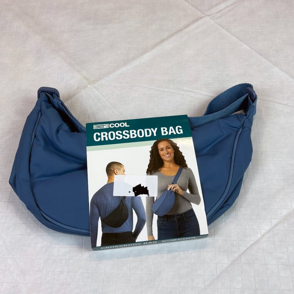 32 Degrees Blue Unisex Crossbody Bag. Water resistant. New with tags - Picture 11 of 11